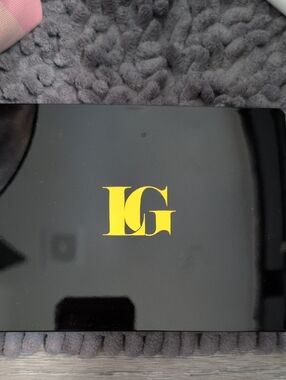LG Black Compact Case with Yellow Logo